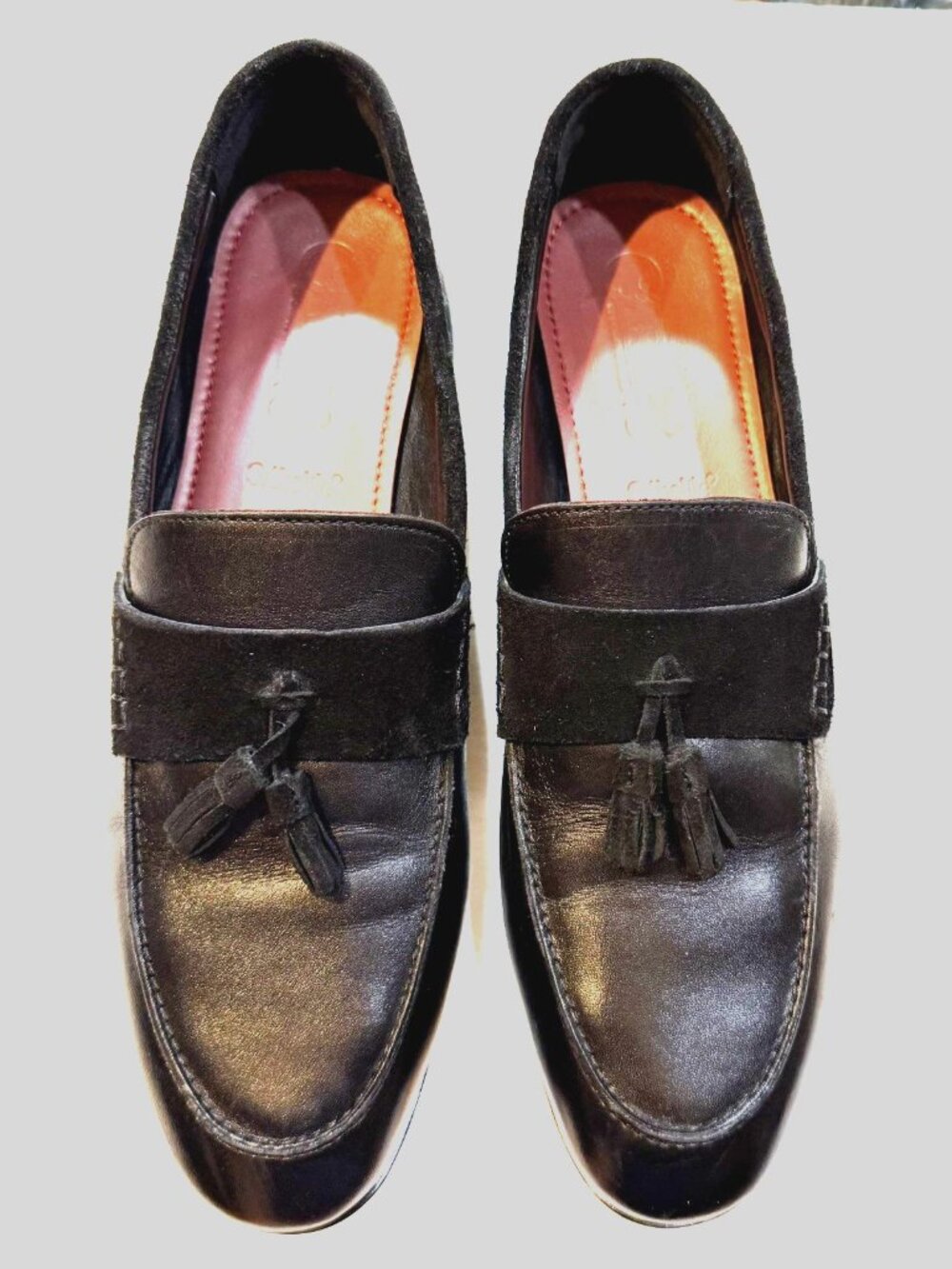 Carlos Santana Men's Black Laurent Tassel Loafer Leather Upper Ortholite LL0325